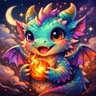 Colorful cartoon avatar of an expressive fox in a playful pose, suitable for profile pictures.